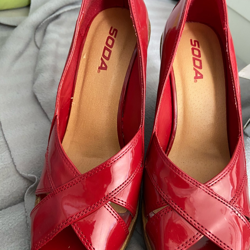 Red Wedges Brand New